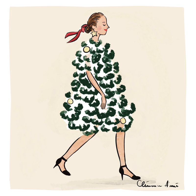 Never too christmassy? Illustration Clémence Aimé